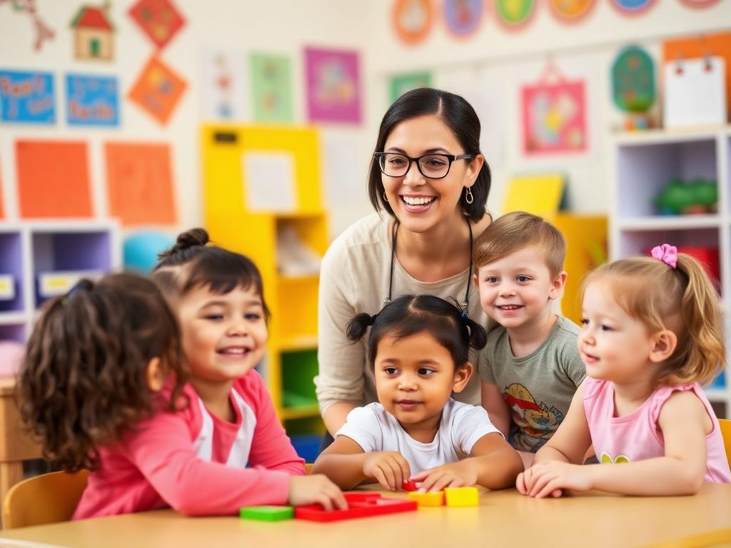 مربية أطفال ومسيرة روضة